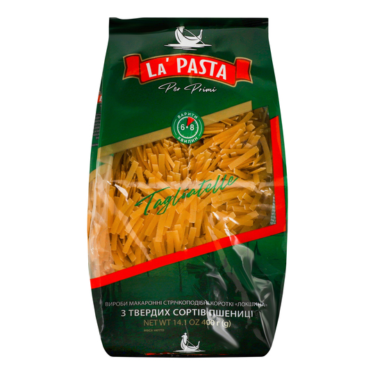 Макарони лапша коротка La Pasta 400г
