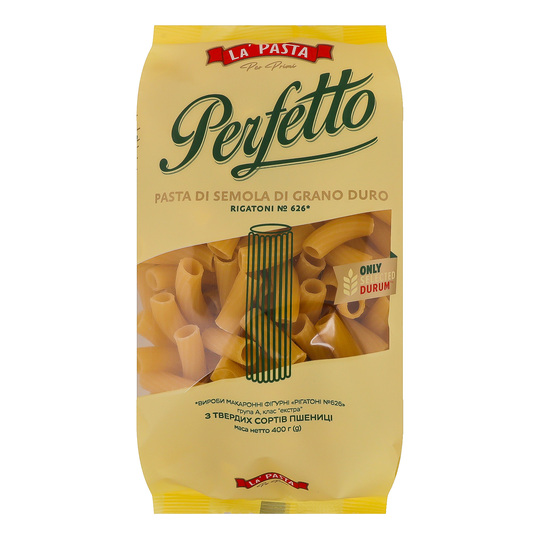 Макарони рігатоні perfetto La Pasta 400г