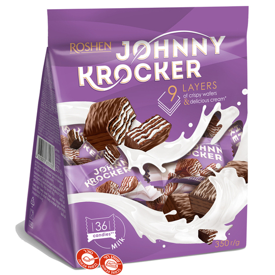 Цукерки Johnny Krocker milk Рошен 350г