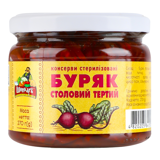Буряк столовий тертий Шинкар 270г