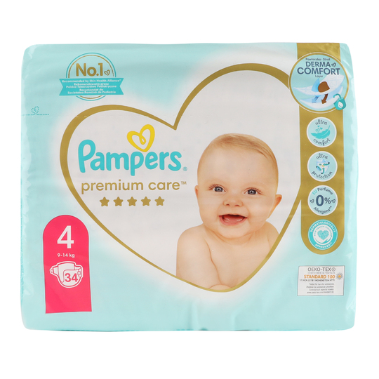 Підгузки Premium (9-14 кг) Pampers 34шт