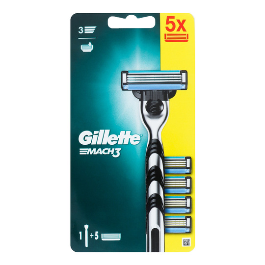 Бритва з 5 змін касетами MACH3 Gillette