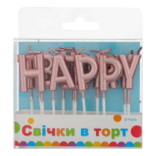 Свічки Party Favors Літери Металік 13шт