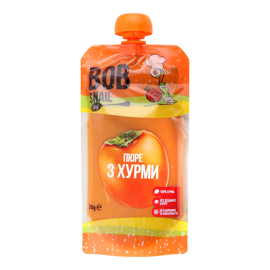 Пюре з хурми Равлик Боб 250г