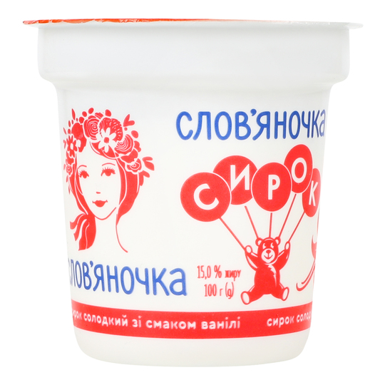 Сирок Слов'яночка ваніль 14% 100г ст.