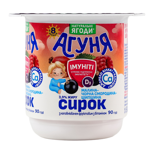 Сирок Агуня Імун. Мал.-См.-Шип. 3,9% 90г