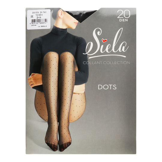 Колготи жін.Siela Dots 1,20 nero 2