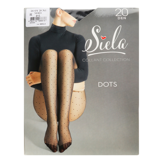 Колготи жін.Siela Dots 1,20 nero 4