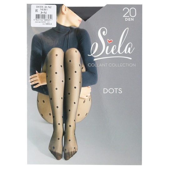Колготи жін.Siela Dots 2, 20 nero 3