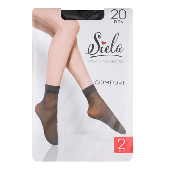 Шкарпетки жін.Siela Comfort 20 nero