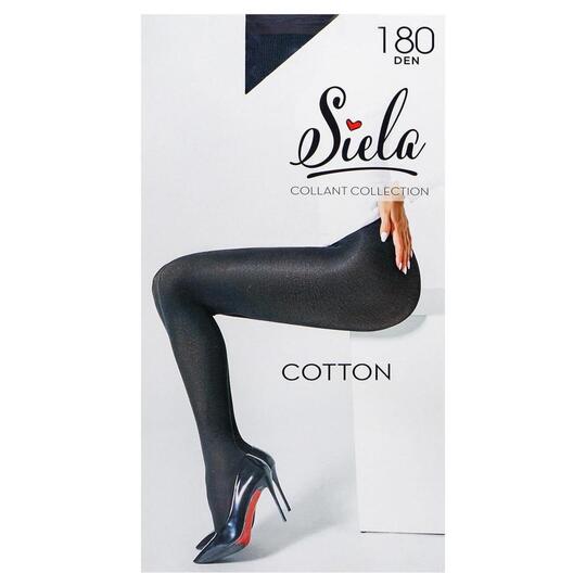 Колготи жін. Siela Cotton 180 nero 5