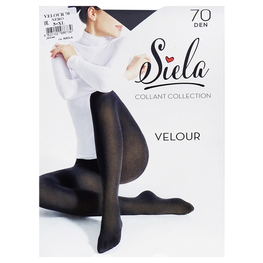Колготи жін.Siela Velour 70 nero 5