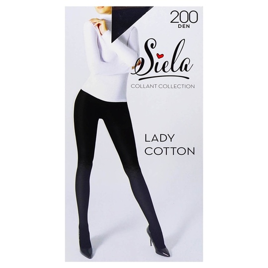 Колготи ж. Siela Lady Cotton 200 nero 4