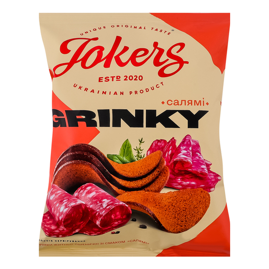 Грінки житньо-пшеничні салямі Jokers 80г