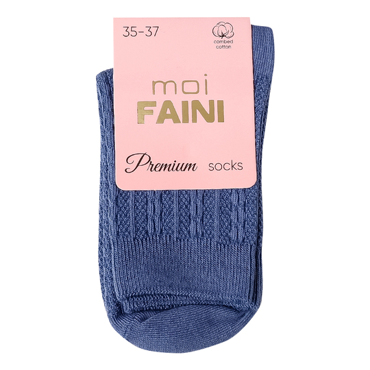 Шкарпетки ж.moi FAINI коса джинс.р.35-37