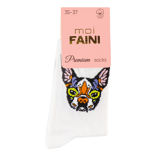 Шкарпетки ж.moi FAINI бул.біл. р.35-37