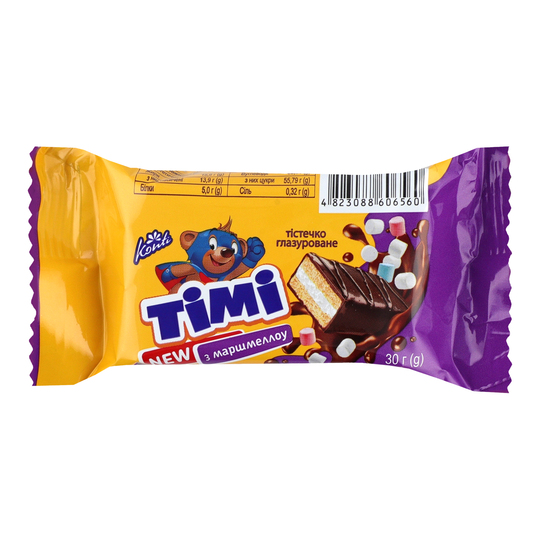 Тістечко бісквітне маршм.Tімі Конті 30г