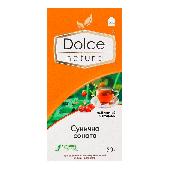 Чай кит. Dolce Natura Сунична сон. 25*2г