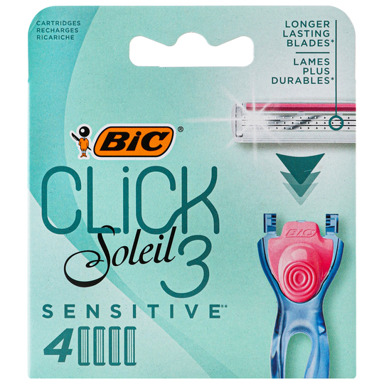 Касети д/гол.жін.click soleil 3 BIC 4шт