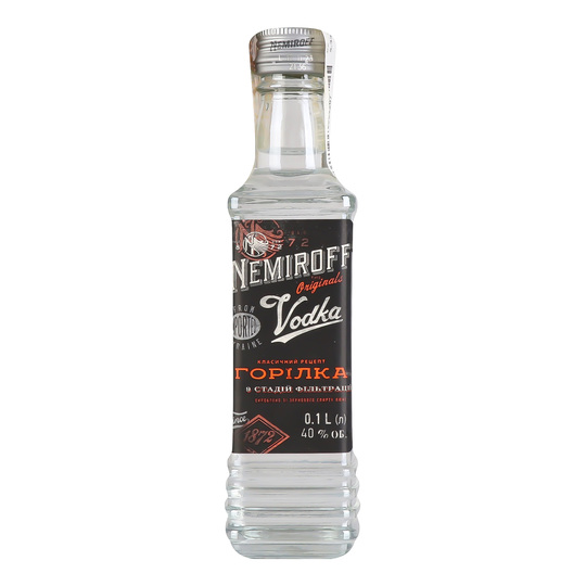 Горілка Nemiroff Штоф Ор.40%0,1л