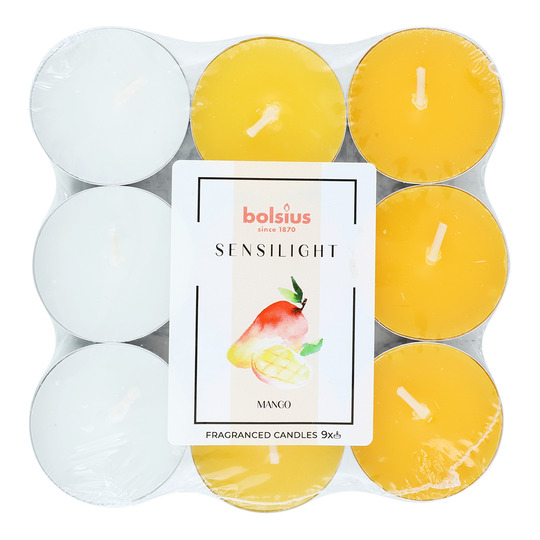 Свічка ар. (манго)9шт*3,5год. Bolsius