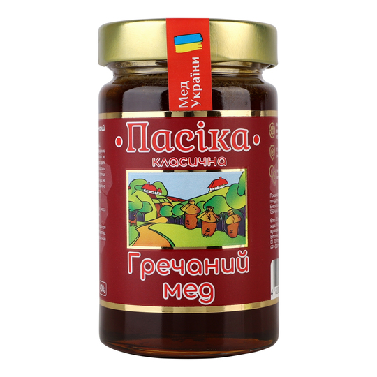 Мед гречаний натуральний Пасіка с/б 400г