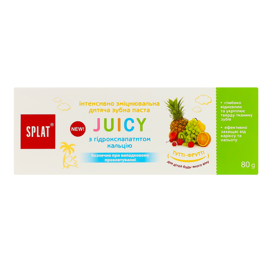Зубна паста дит.тутті-фрутті Splat 80г