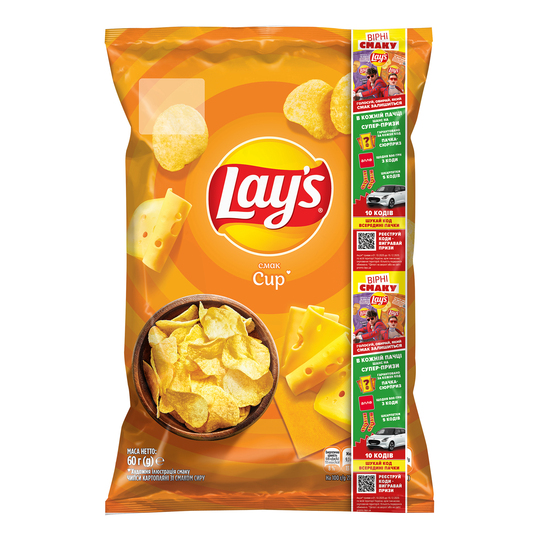 Чипси картопляні сир Lay's 60г
