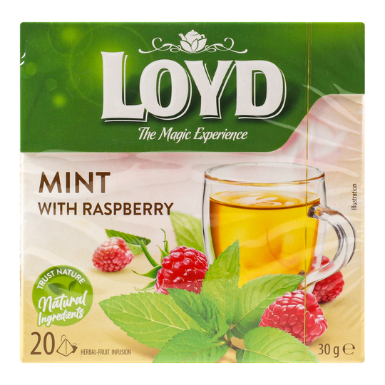 Чай трав'ян. м'ята малин. Loyd 1,5г*20шт