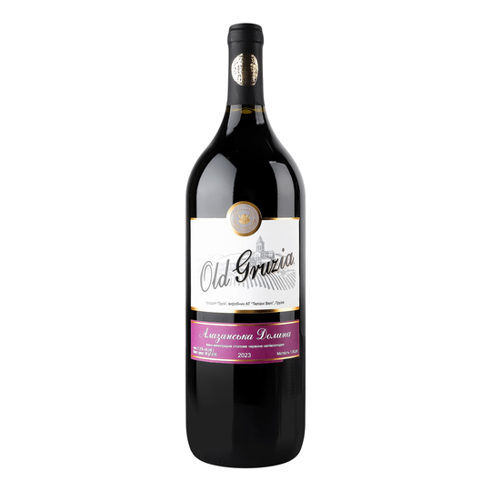 Вино OldGruzia Алаз.долина ч/нсол12%1,5л