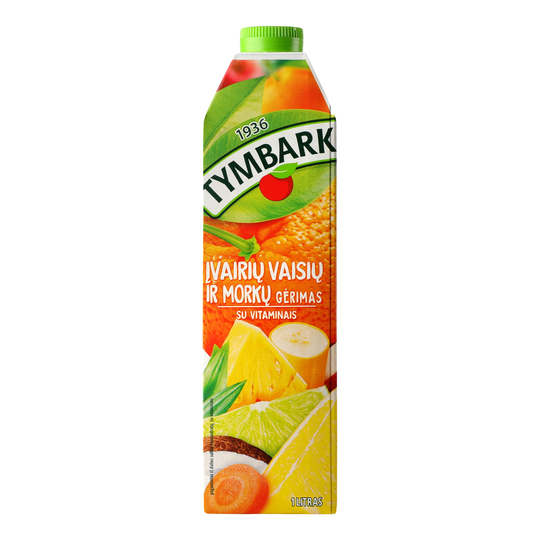 Напій соков.Tymbark мульт.морква1л т/п