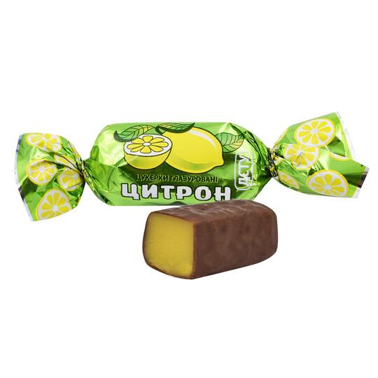 Цукерки глазур.цитрон ЖЛ ваг