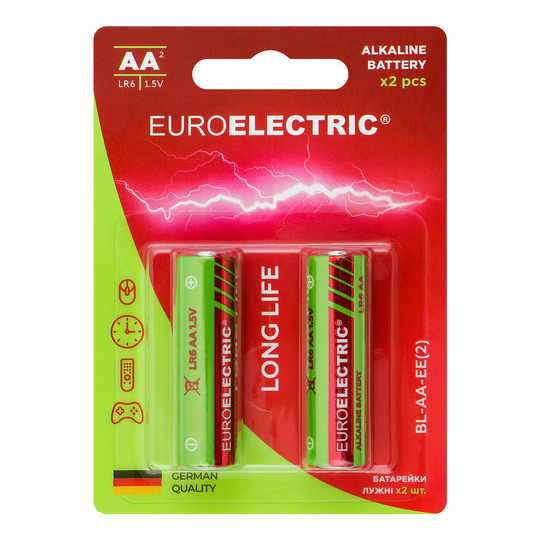 Батарейка Euroelectric AA LR6 1,5V 2шт