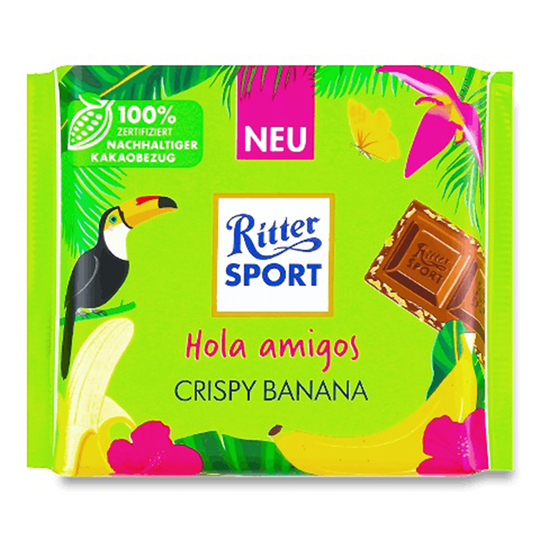 Шоколад цільне молоко Ritter Sport 100г