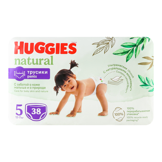 Трусики Huggies Natural pants (5) 38шт