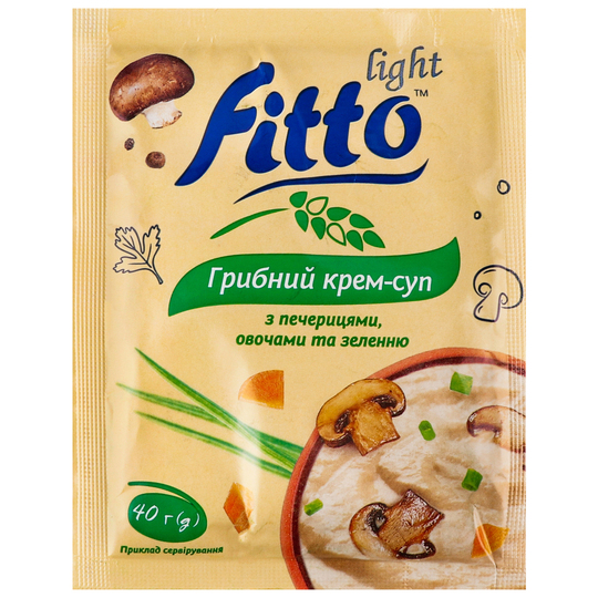 Крем-суп грибний з овоч. Fitto light 40г