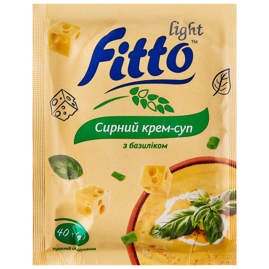 Крем-суп сирний з базил. Fitto light 40г