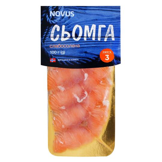 Сьомга сл/сол.скибочки Novus 100г
