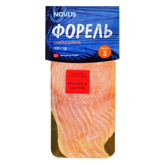 Форель сл/сол.скибочки Novus 100г