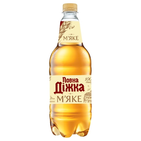 Пиво м'яке Повна Діжка 4,2% 0,9л пет