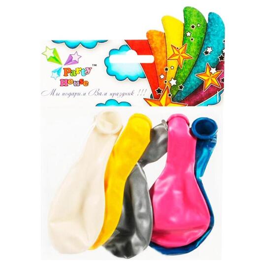 Кульки 10 дюйм Party House металік 5шт