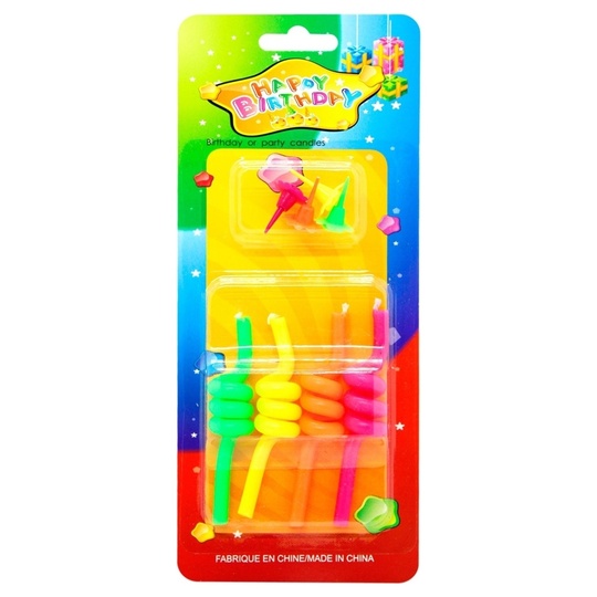 Свічки спіральні Party House 4шт