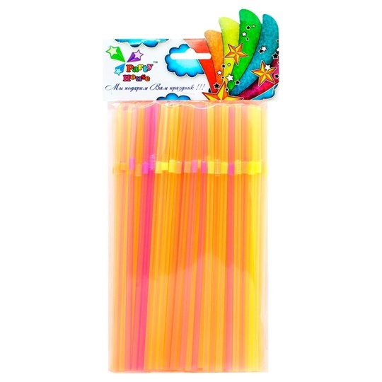 Трубочки неонові 100шт