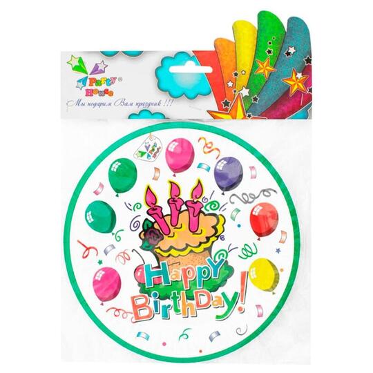 Тарілки З днем народ Party House 6шт