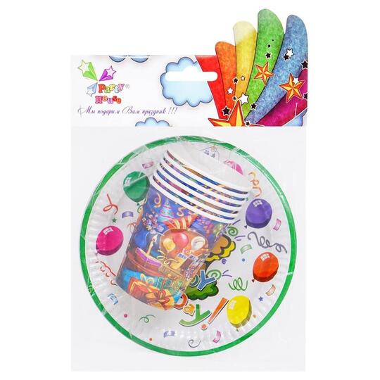 Набір З днем народження PartyHouse 12шт
