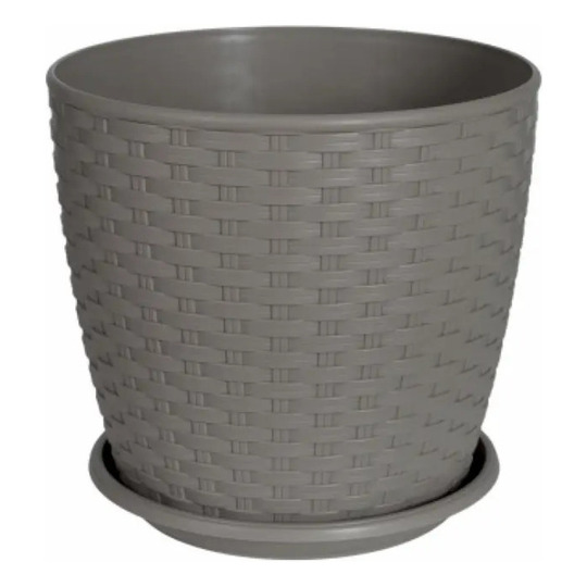 Вазон Ротанг Алеана,какао, 20*18см