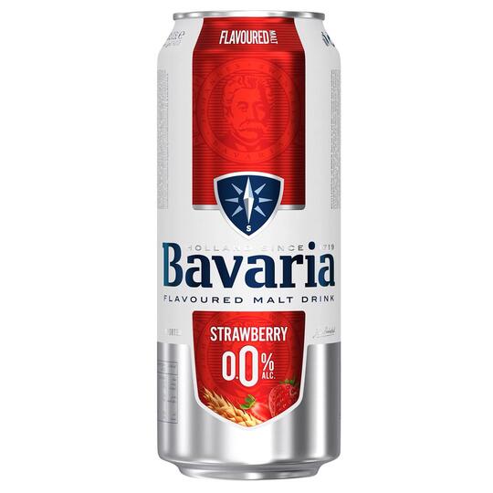 Пиво св.б/а Баварiя полуниця 0% 0,5л з/б