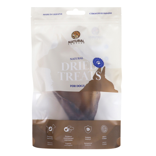 Ласощі д/соб. Natural Вухо яловиче 1 шт