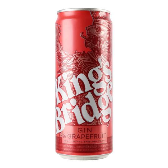 Напій с/а King's Br.Gin&Gr.7% 0,33л з/б
