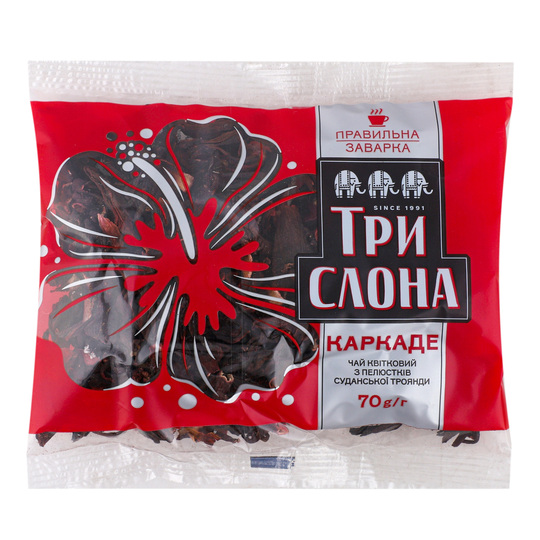 Чай трав'яний Три слона Каркаде 70г